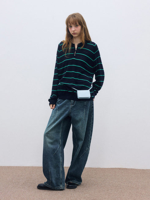Breezelane Wool Stripe Top